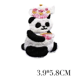 Multikas Loomade Panda Tikandid Plaastrid Appliques Raud Plaaster Armas Kleebise jaoks Selga T-Särgid, Kleidid, Kotid DIY Fox Märgid