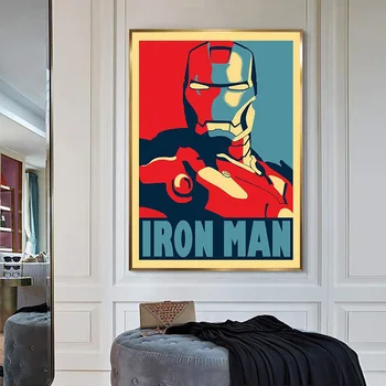 Avengers Superkangelane Kunsti Plakatid ja Pildid Iron Man Lõuendile Maali Marvel Filmi Wall Art HD Print Lõuend elutuba Home Decor
