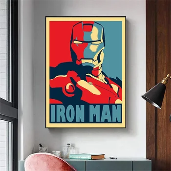 Avengers Superkangelane Kunsti Plakatid ja Pildid Iron Man Lõuendile Maali Marvel Filmi Wall Art HD Print Lõuend elutuba Home Decor