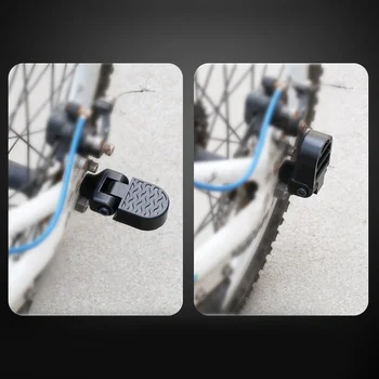1 Paar Kokkuklapitavad Ohutuse Vastupidav, Lihtne Kasutada Alumiiniumist Jalatugi jalatugi Tagumine Iste Pedaalidega Jalgratta-Jalgrattasport MTB