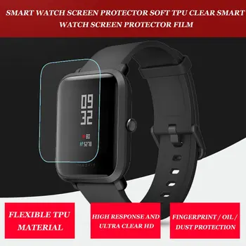 Smart Watch Screen Protector Pehme TPU Selge Smart Watch Screen Protector Film Huami Amazfit Piiripunkti TEMPO Lite
