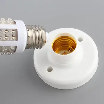 E27 Pirn Pessa ABS Ring Lamp Alused Omanik Light Adapter kruviklemm Millega Paigaldamise Liides Leibkonna Valgustus Tarvikud