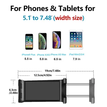 Alumiinium Köök Desktop Telefon Tahvelarvuti Hoidik Seista 2 in 1 Wall Mount Reguleeritav 12.5-19cm Laius Tablett Telefon Mount For iPad