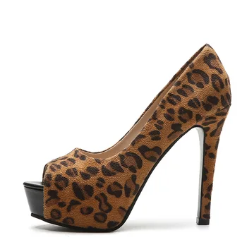 2021 Leopard Kõrge Kontsaga Naiste Kingad Seksikas Pidu Pumbad, Daamid Avatud Varvas Nahk Õhuke Kontsaga Kingad Pluss Suurus Zapatos De Mujer Tacon
