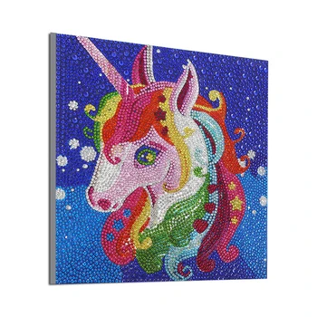 Värvikas Hobune 5D DIY Erilise Kujuga Teemant Maali Täis Tikandid Näputöö Rhinestone Crystal Rist, Käsitöö, Õmblema Komplekt