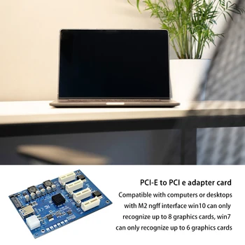 PCI-E PCI-E Adapter 1 Pööra 4 PCI-Express Pesa, 1x kuni 16x USB 3.0 Kaevandamine Erilist Ärkaja Kaart PCIe Converter BTC Kaevandaja Kaevandamine