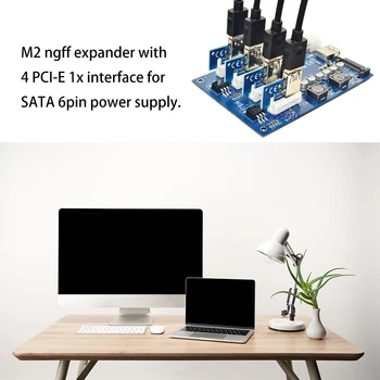 PCI-E PCI-E Adapter 1 Pööra 4 PCI-Express Pesa, 1x kuni 16x USB 3.0 Kaevandamine Erilist Ärkaja Kaart PCIe Converter BTC Kaevandaja Kaevandamine