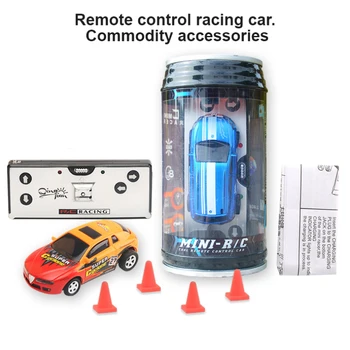 Puldiga MINI RC Auto Akuga võidusõiduauto PVC Purki Pack Masin Triiv-Lollakas Raadio kaugjuhitavad Mänguasi Lapsele