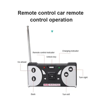Puldiga MINI RC Auto Akuga võidusõiduauto PVC Purki Pack Masin Triiv-Lollakas Raadio kaugjuhitavad Mänguasi Lapsele
