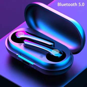 Bluetooth-5.0 Kõrvaklapid 9D Stereo Traadita Y18 TWS Kõrvaklapid Veekindel Peakomplekt Mikrofoni jaoks Android, IOS Kõik Nutikas Telefon