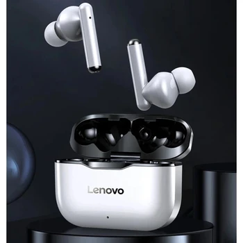 Lenovo LP1 TWS Earbuds Bluetooth-5.0 Tõsi Juhtmeta Kõrvaklapid Touch Control Sport Peakomplekt IPX4 Sweatproof Kõrvaklapid koos Mikrofoniga