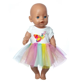 2020 Värvilist loor Sobib 43cm Sündinud beebi Nuku riideid uuestisündinud Nukk Tarvikud