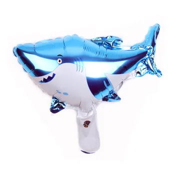 Mini Sea World Teema Poole Ookeani Loomade Kala Shark Foolium Õhupallid Baby Shower Kids Sünnipäeva Teenetemärgi Õhu Jutumulli Poolele Tarvikud