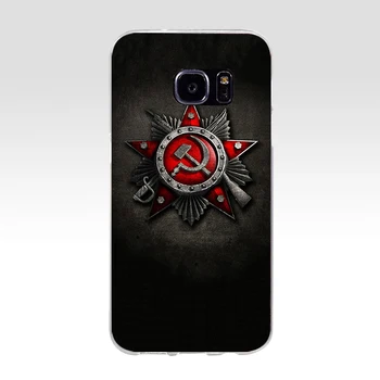 63AA vene lipu riigi emblemgift Pehmest Silikoonist Tpü Kate telefoni puhul Samsungi Galaxy S6 S7 serv Juhul