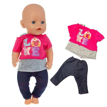 20201 Uus Baby Doll Riided Sündinud Sobivus 18 tolline 43cm Ruuduline Müts One-Piece Denim sulejope Sobiks Beebi Sünnipäeva Kingitus