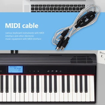 Converter ARVUTIST MIDI Kaabel, USB-Out Muusika Klaviatuuri Adapter Kerge Kaasaskantav Muusika Elemendid Elektriline Klaver