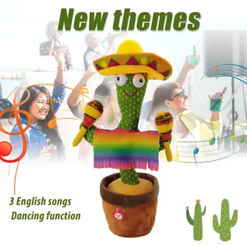 Raputades Tantsu Cactus Keerates Keha Laulu Palus Mänguasjad Elektroonilise Topiste Lastele Tüdrukud Poiste Beebi