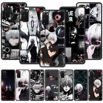 Case For Samsung Galaxy S20 S21 FE S10 S8 S9 Plus S10e Must Pehme Lisa 20 9 8 10 Lite Telefon Hõlmab Tokyo Ghoul Kaneki Ken