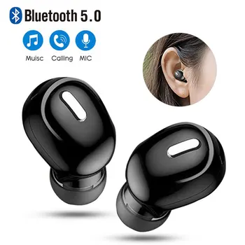 Mini-Kõrva 5.0 Nähtamatu Traadita Bluetooth-Peakomplekti Ühe-Kõrva-Traadita Kõrvaklapid, Bluetooth Kõrvaklappide Handsfree Stereo-Peakomplekti