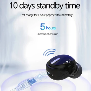 Mini-Kõrva 5.0 Nähtamatu Traadita Bluetooth-Peakomplekti Ühe-Kõrva-Traadita Kõrvaklapid, Bluetooth Kõrvaklappide Handsfree Stereo-Peakomplekti