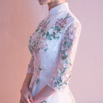 Pool Õhtul Cheongsam Kleit Oriental Hiina Stiilis Elegantne Naine Midi Qipao Sexy Lühike Kleit Vintage Harajuku Vestido Riided