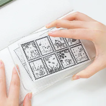 Super light plastic templid scrapbooking kaartide kaunistamiseks universumi väljakutse rekord raami disain armas stamp set