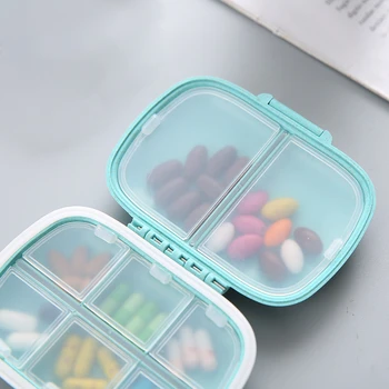 SKTN korraldaja konteiner tabletid reisi pill kasti Tihendi rõngas Väike kast tabletid, Nisu õled konteiner ravimid