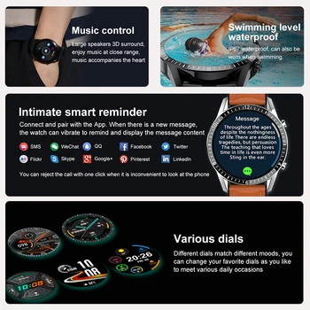 LIGE Uus Bluetooth Telefoni Smart Watch Meeste Veekindel Sport Multifunktsionaalset Fitness Vaata Tervis Tracker Ilm Ekraan smartwatch