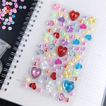 Crystal Pearl Diamond Vaik Käsitöö Akrüül-Kleepuv Diamond Kleebis Mobiil DIY Viskoossus Diamond Laste Kleebis