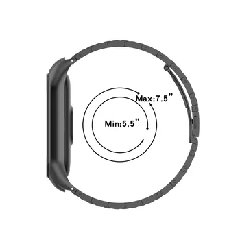 Uus Roostevaba Teras Rihma Xiaomi Mi Band 6 5 4 Käevõru Metall Watchband jaoks Xiaomi Mi Band 4 5 6 Watch Rihm Tarvikud