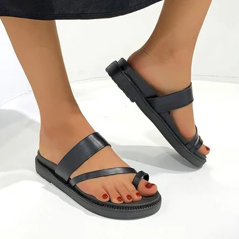 Women Platform Slippers 2021 Woman Flip Flops Female Flats Casual Solid Slides Ladies Summer Shoes Women's Footwear Plus Size 42