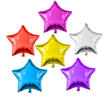 10 Tükki/partii 10 Tolline Viie osutas Star Alumiinium Foolium Õhupalli Sünnipäeva Kingitus Pool Õhupalli Teenetemärgi sõbrapäeva Kaunistused