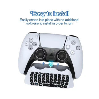 Bluetooth Juhtmeta Klaviatuuri, mis Toetab Voice Chat Teksti Pad PS5 Gamepad Töötleja Klaviatuur Playstation 5 Mängu Tarvikud
