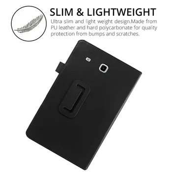 Samsung Galaxy Tab E 9.6 T560 Tablett Juhul Kokkuklapitavad Klapp Seista Kaane PU Leather Case for Samsung Tab E T560 T561 Juhul + Film