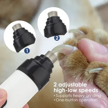 Uus Lemmikloomade Küünte Veski Laadimine USB Koer Kassi Küünis Küünte Trimmer Madal Müra Pet Pardel Trimmer Väike Keskmine Suur Koer