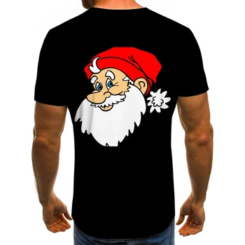 Uusaasta riided, Jõulud T-särk Jõuluvana hiljemalt meeste ja naiste 3DT särk.