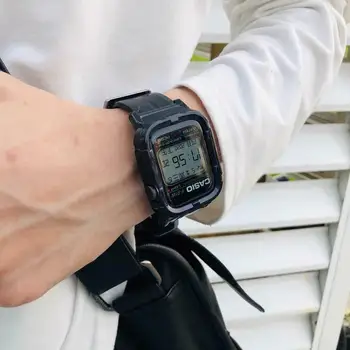 Silikoon watch Band Apple Vaata 5 4 3 2 1 38MM 42MM pehme Läbipaistva Kummi Rihma Iwatch seeria 5 4 40mm 44mm käepael