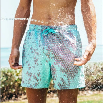 2021 Uus Suvi Brändi Aluspüksid Värvimuutus Beach Lühikesed Püksid Ujuda Mens Reisikohvrid Aluspüksid, Püksikud Riided Pluss Püksid Suurus Korea Riided