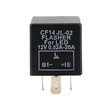 1TK 3 Pin CF14 JL-02 Elektrooniline Auto Flasher Relee Määrata LED suunatuled Hyper Flash Vilkuv Valgus, 12V DC