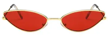 2020 Päikeseprillid Naistele Luksus Cat eye Brändi Disain, Metall Raam, Uus Kuld punane Vintage Cateye Mood päikeseprillid lady Prillid