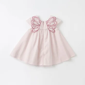 DB16933 dave bella suvel beebi tüdruk on armas bow cartoon silma kleit laste mood pool kleit lapsed imiku lolita riided