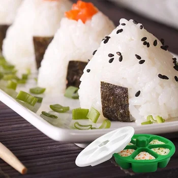 DIY Sushi Hallituse Onigiri Riis Palli Toidu Vajutage Kolmnurkne Sushi Tegija Hallituse Sushi Komplekt Jaapani Köök Vahend Bento Tarvikud