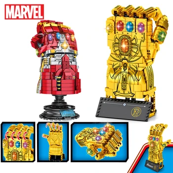 Avengers Iron Man Infinity Kinnas Kangelased Mänguasjad Thanos Relva Kadalipp Kapten Ameerika Kilp Imestad, Ehitusplokid Tellised Kid