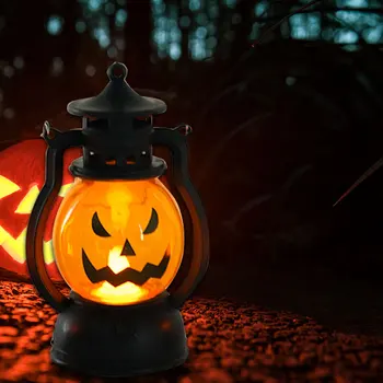Halloween Õli Lamp Prop Kõrvits Kolju LED Laterna Halloween Teenetemärgi Prop Loominguline Puhkus Halloween Baar Partei LED Valgus