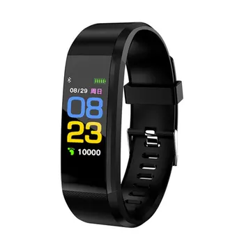 Kuum 115 Pluss Smart Watch Bluetooth Sport Kellad Tervise Smart Käepaela Südame Löögisageduse Fitness Pedometer Käevõru Veekindel Vaata