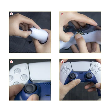 Dekoratiivsed Ribad PS5 Töötleja Ees Keskel Töötleja Asendamine Dekoratiivsed Shell Cover for Sony Playstation5 Gamepad