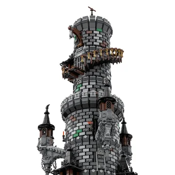 9555 TK City Street Scene Seeria Wizard ' s Tower Modulaarne Ehitus DIY Hoone Plokid, Tellised Set Xmas Kingitus Lastele