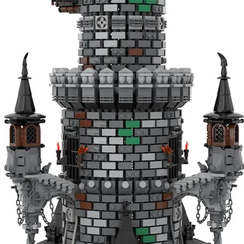 9555 TK City Street Scene Seeria Wizard ' s Tower Modulaarne Ehitus DIY Hoone Plokid, Tellised Set Xmas Kingitus Lastele