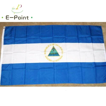 Nicaragua Lipu 2ft*3ft (60*90cm) 3ft*5ft (90*150cm) Suurus jõulukaunistused Kodu Flag Banner