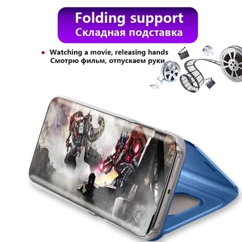 Smart Mirror Flip Case For Samsung Galaxy A51 A21s A71 A50 A31 A70 S9 S8 S20 FE S21 Ultra Lisa 20 10 9 8 S10 Pluss A20e Kate